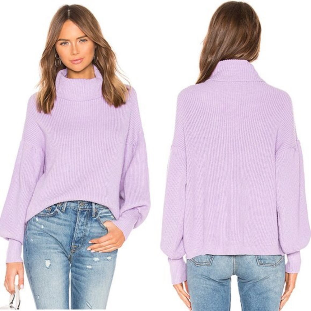 WORN ONCE SUPERDOWN PURPLE SWEATER SIZE SMALL